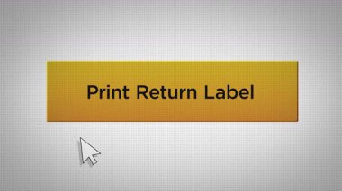 E-Ticaret Serisi - Fare Yazdırma Dönüş Etiketi Düğmesine Basıyor
