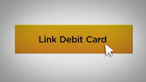 E-Commerce Series - Mouse Pushes Link Debit Card Button