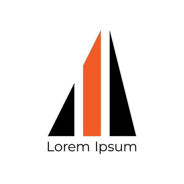 Logo Konzept Template Minimalistischen Stil Vereinzelt Auf Weißem Hintergrund Aktienillustration — Stockvektor