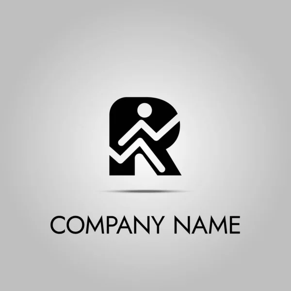 Carta Conceito Logotipo Design Criativo Moderno Simples Ilustração Stock — Vetor de Stock