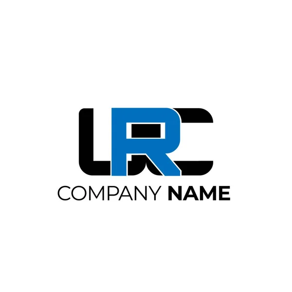 Monograma Logotipo Vrc Conceito Simples Logotipo Modelo Para Projetos Design — Vetor de Stock