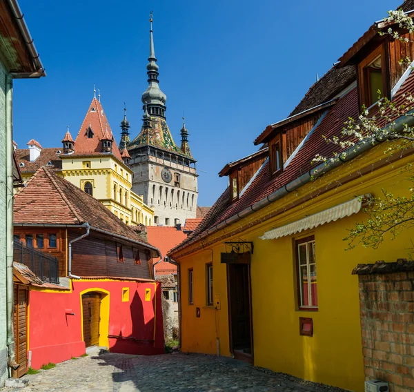 Sighisoara en Transilvania, Rumania — Foto de Stock