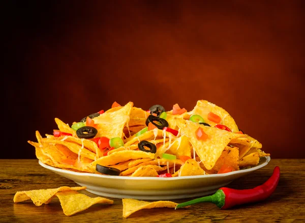 Nature morte con nachos Immagini Stock Royalty Free