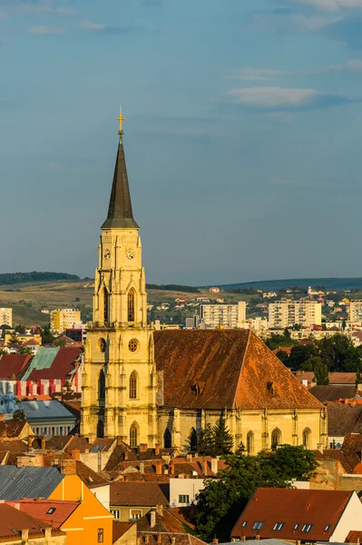 Katedralen Saint Michael i Cluj Stockfoto