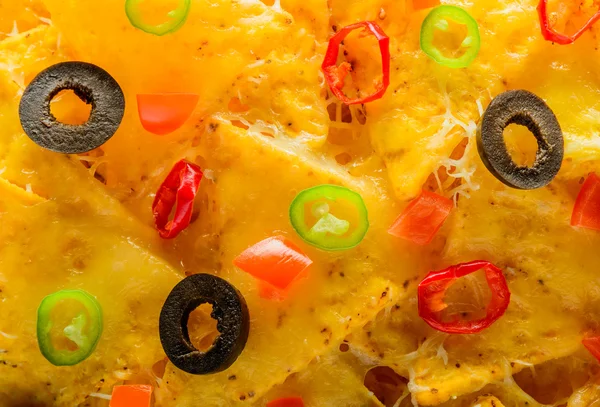 Nachos tortilla chips närbild Stockbild