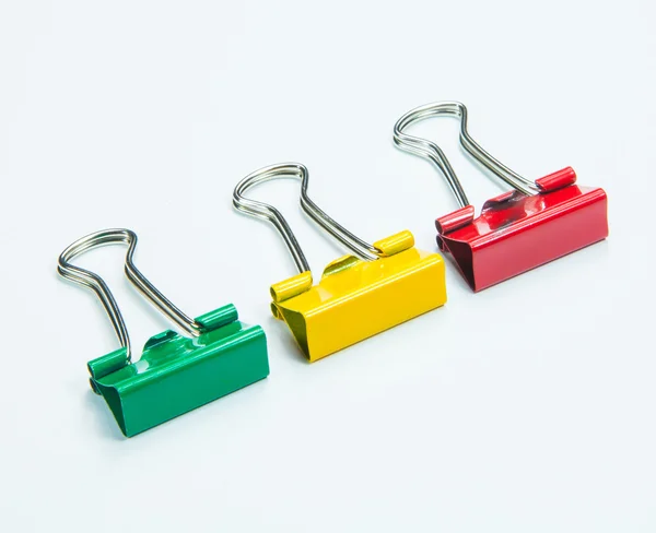 Kleur foldback Clips — Stockfoto