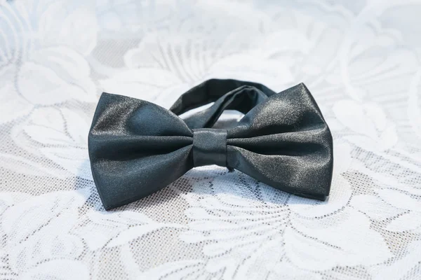 Corbata de mariposa de boda de hombres negros —  Fotos de Stock