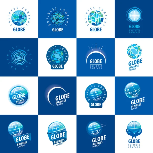 Шаблон логотипа Земли. Знак глобуса — стоковый вектор