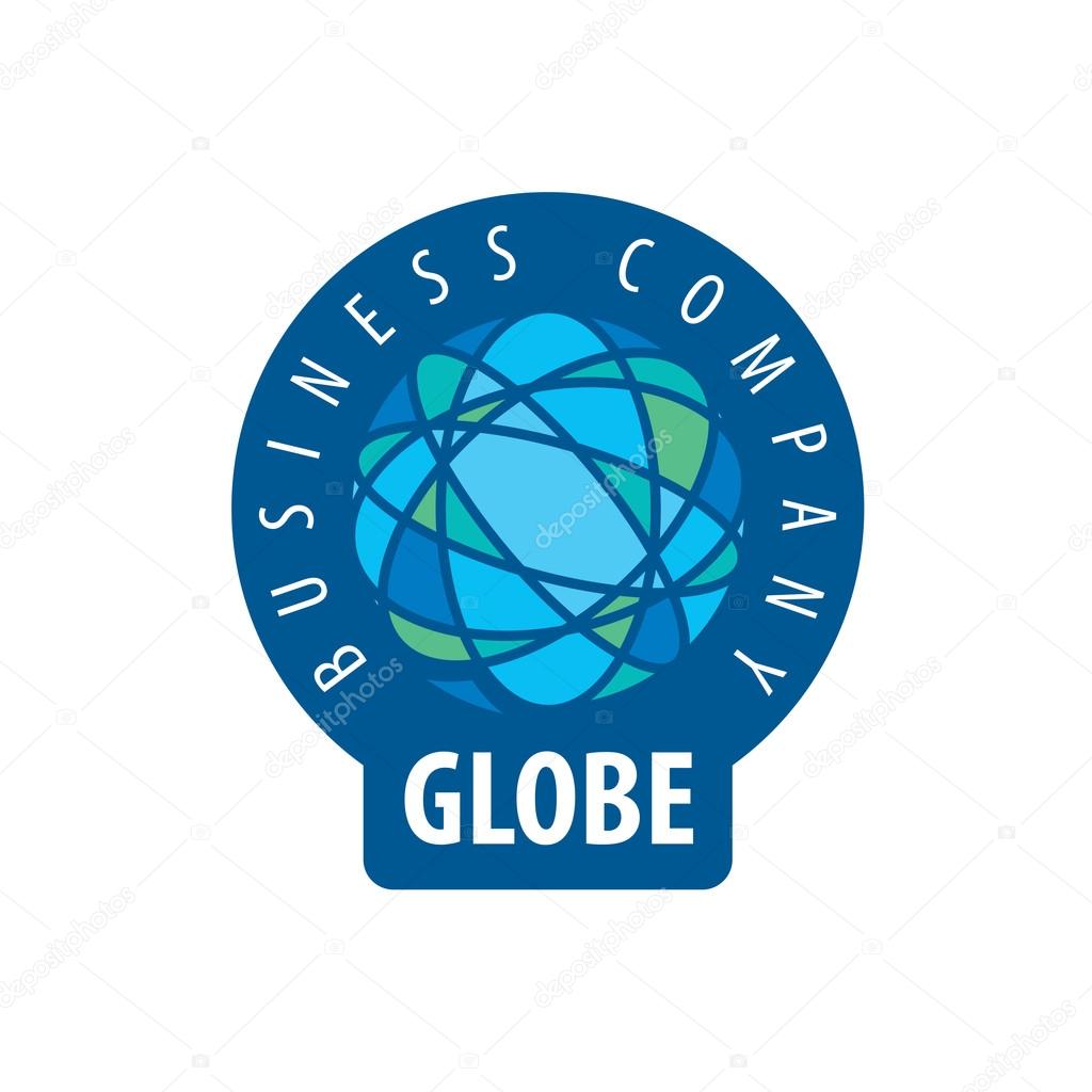 Earth  logo template. Globe sign