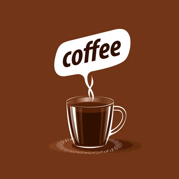 Vektor-Logo für Kaffee — Stockvektor