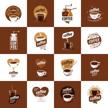 Kahve için vektör logo
