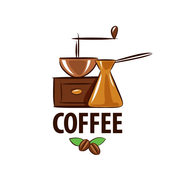 Vektor logo a kávé — Stock Vector