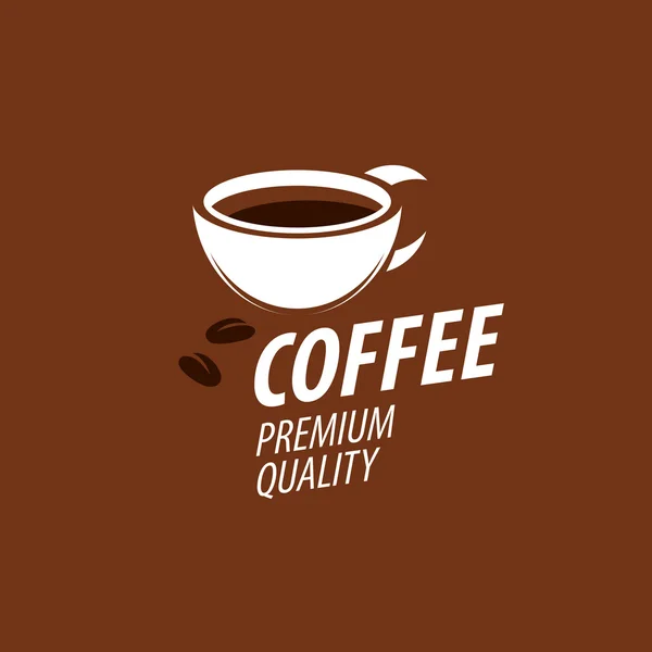 Logotipo vectorial para café — Vector de stock