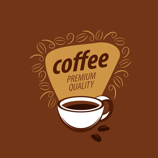 Logotipo do vetor para café — Vetor de Stock