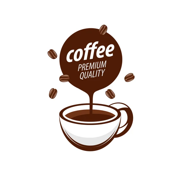 Logotipo vectorial para café — Vector de stock