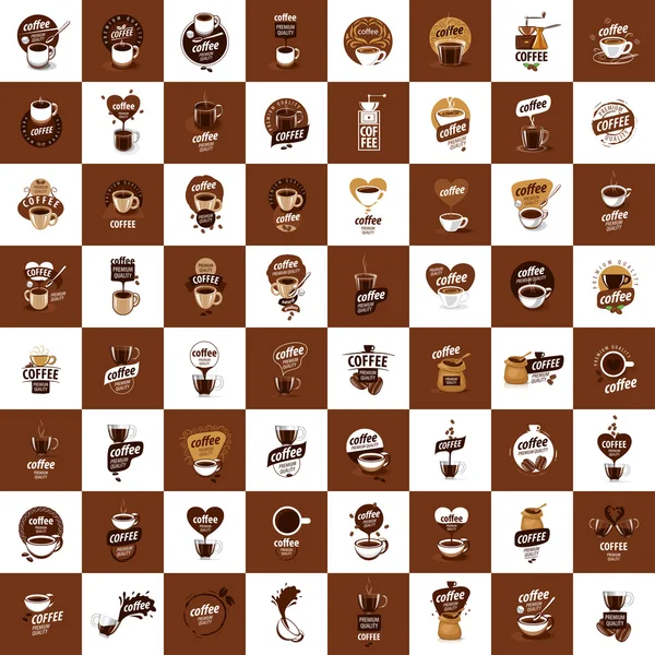 コーヒーのためのベクトルのロゴ — ストックベクタ