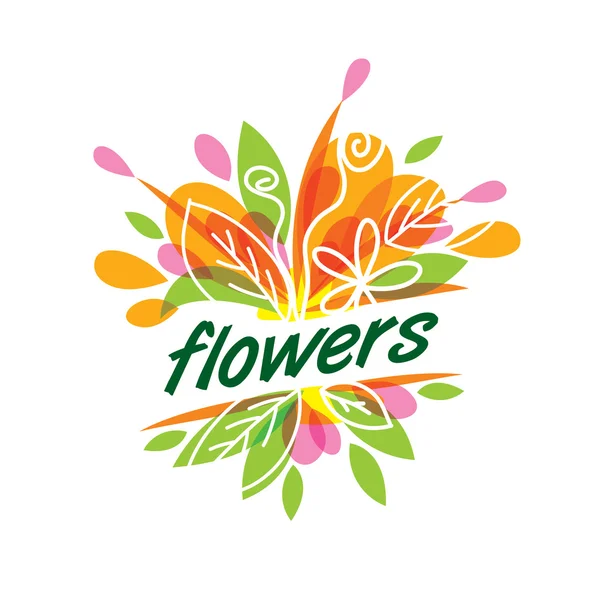 Logo vectoriel fleur — Image vectorielle