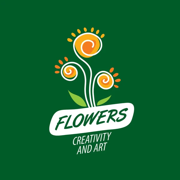 Kwiat logo wektor — Wektor stockowy