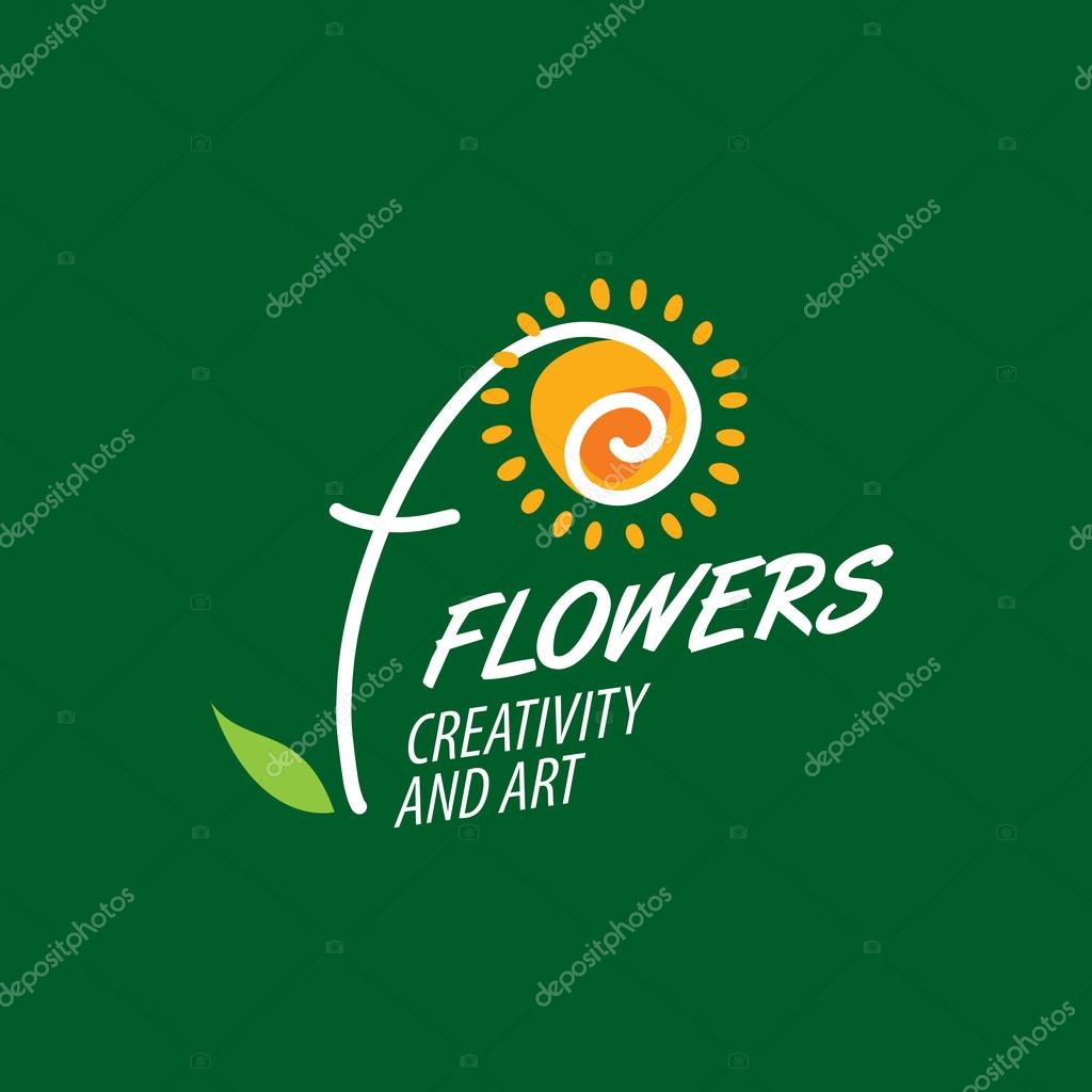 花のベクトルのロゴ ストックベクター C Artbutenkov
