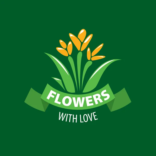 Logo vectoriel fleur — Image vectorielle