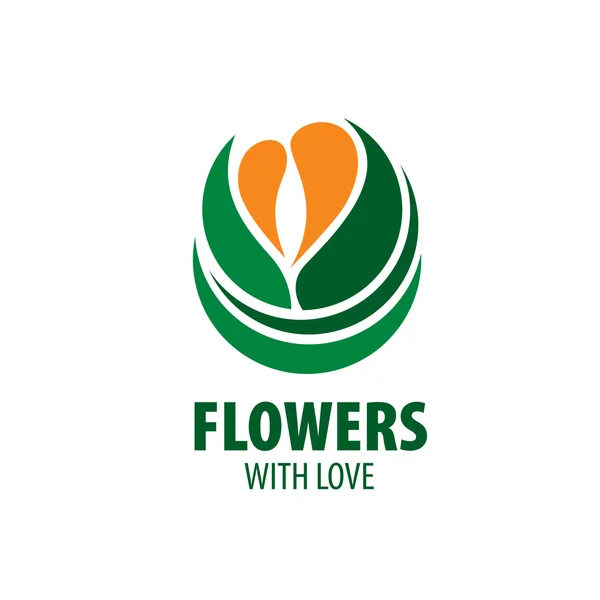 Blumenvektor-Logo — Stockvektor