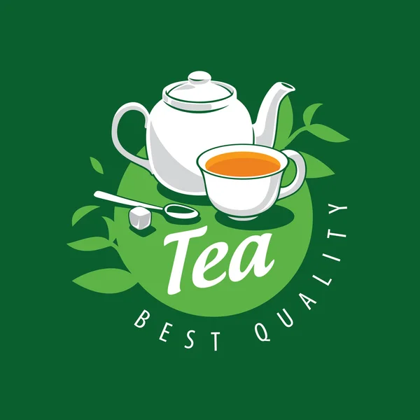 Ceai vectorial logo — Vector de stoc
