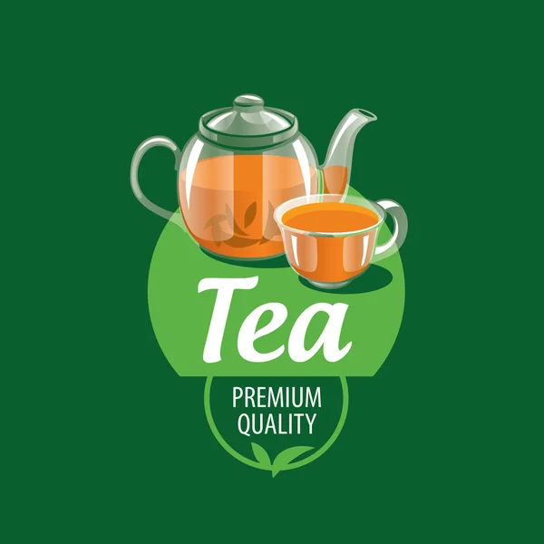 Vector logo tea — Stock Vector