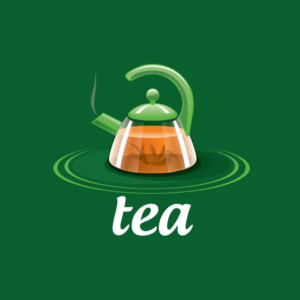 Vector logo tea — Stock Vector