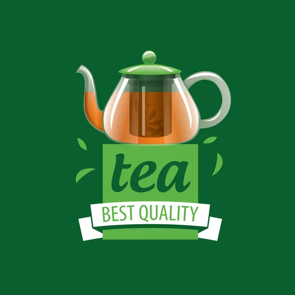 Logo vectoriel thé — Image vectorielle