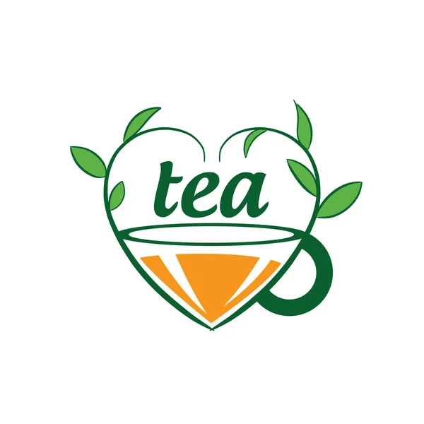 Vector logo tea — Stock Vector