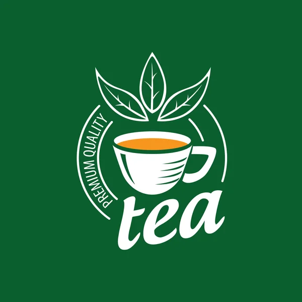 Векторный чай логотипа — стоковый вектор