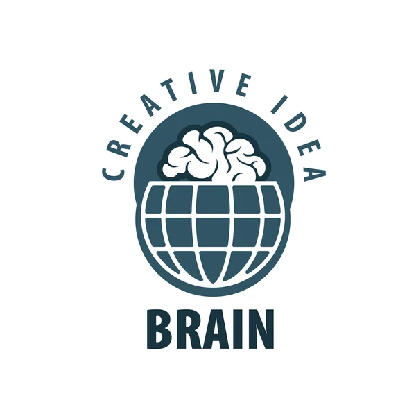 脳のベクトルのロゴ — ストックベクタ
