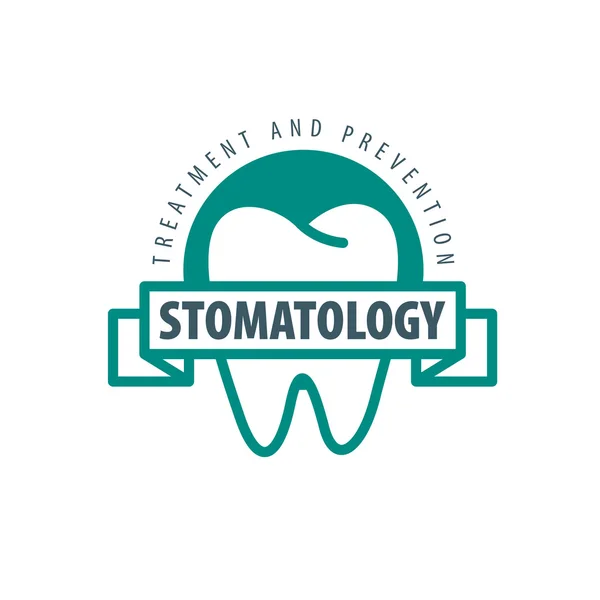 Vector logo odontología — Vector de stock