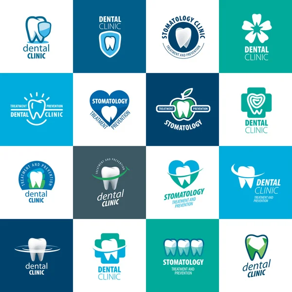 Logotipo do vetor odontologia —  Vetores de Stock