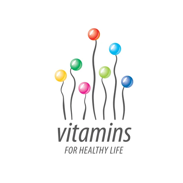 Vektorové logo vitamíny — Stockový vektor