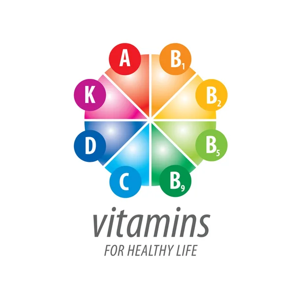 Vektorové logo vitamíny — Stockový vektor