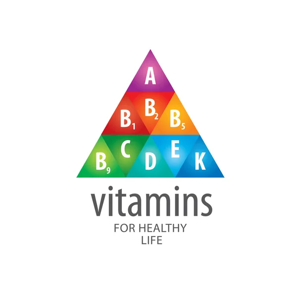 Vektör logo vitaminler — Stok Vektör