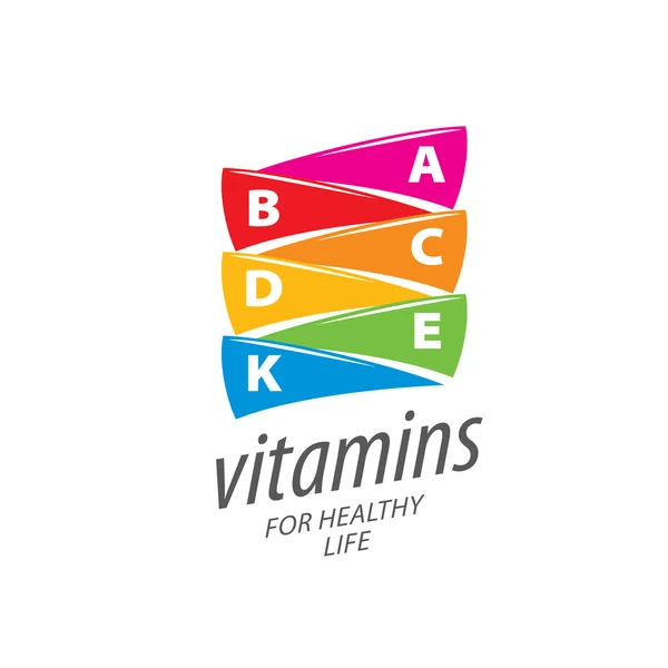 Vector logo vitaminas — Archivo Imágenes Vectoriales