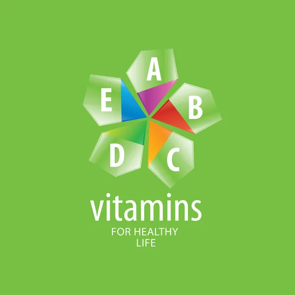 Vitamine logo vettoriale — Vettoriale Stock