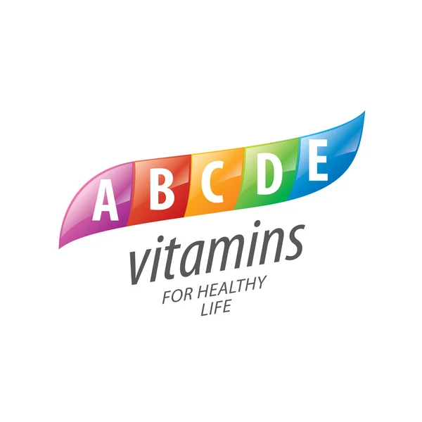 Vektorové logo vitamíny — Stockový vektor