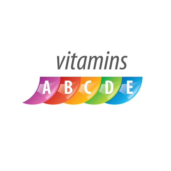 Vector logo vitaminas — Vector de stock