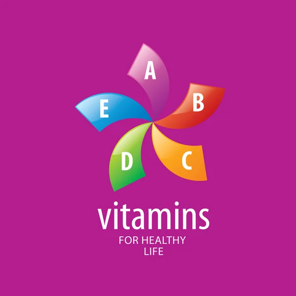 Vitamine logo vettoriale — Vettoriale Stock