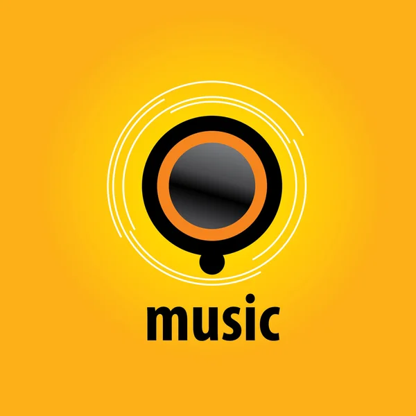 Musica logo vettoriale — Vettoriale Stock