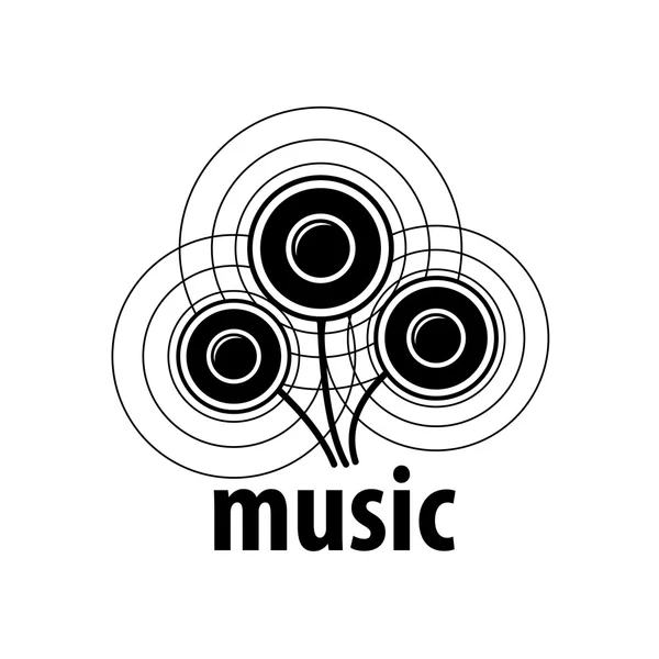 Musica logo vettoriale — Vettoriale Stock