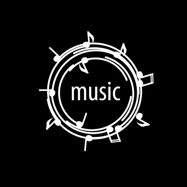 Vector logo muziek — Stockvector