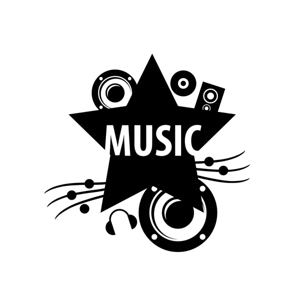 Vektorové logo hudba — Stockový vektor