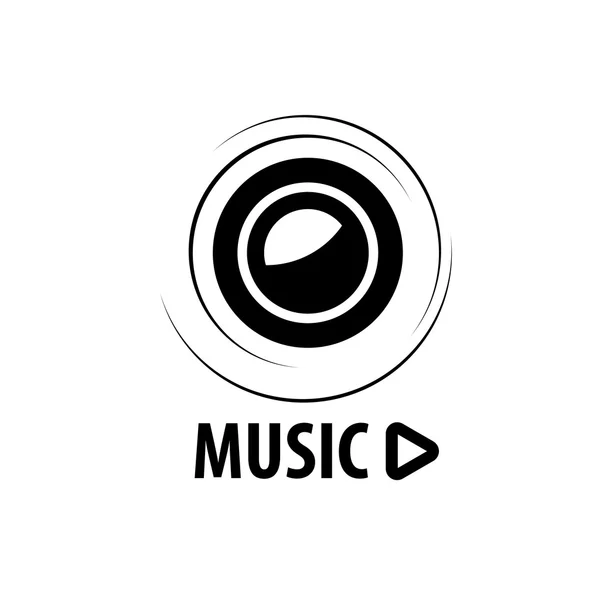 Vector logo muziek — Stockvector