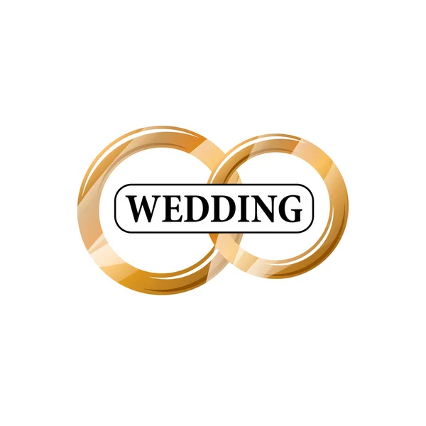 Vetor logotipo casamento — Vetor de Stock
