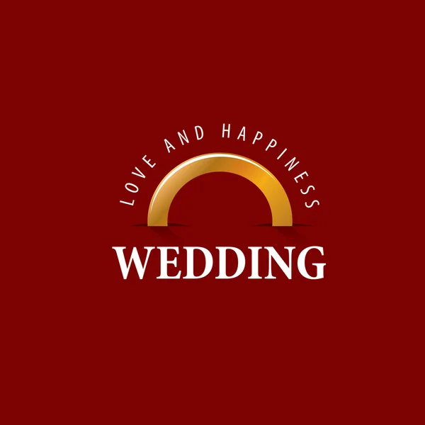 Vetor logotipo casamento —  Vetores de Stock