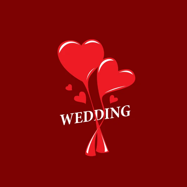 Vektor-Logo Hochzeit — Stockvektor